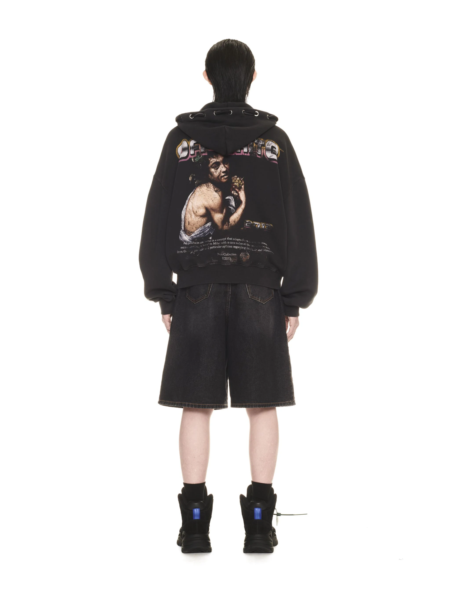 OFF-WHITE Men Digit Bacchus Double String Hoodie