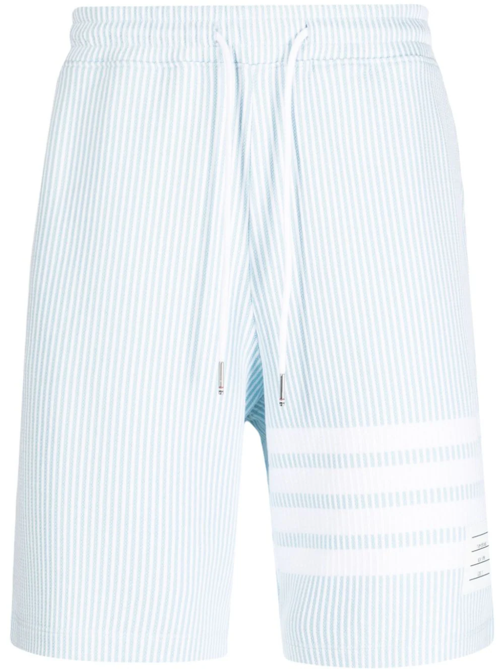 THOM BROWNE Men Seersucker 4 Bar Sweatshorts