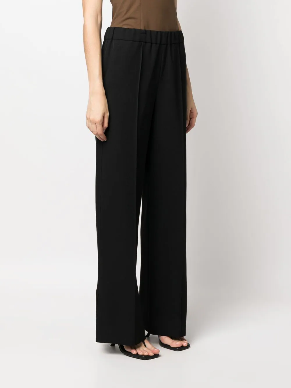 JIL SANDER WOMEN WIDE LEG WOOL TROUSER