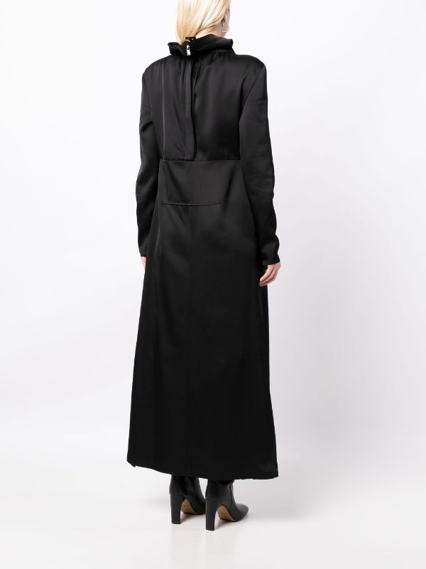 JIL SANDER Women long dress with pleated gussett detail