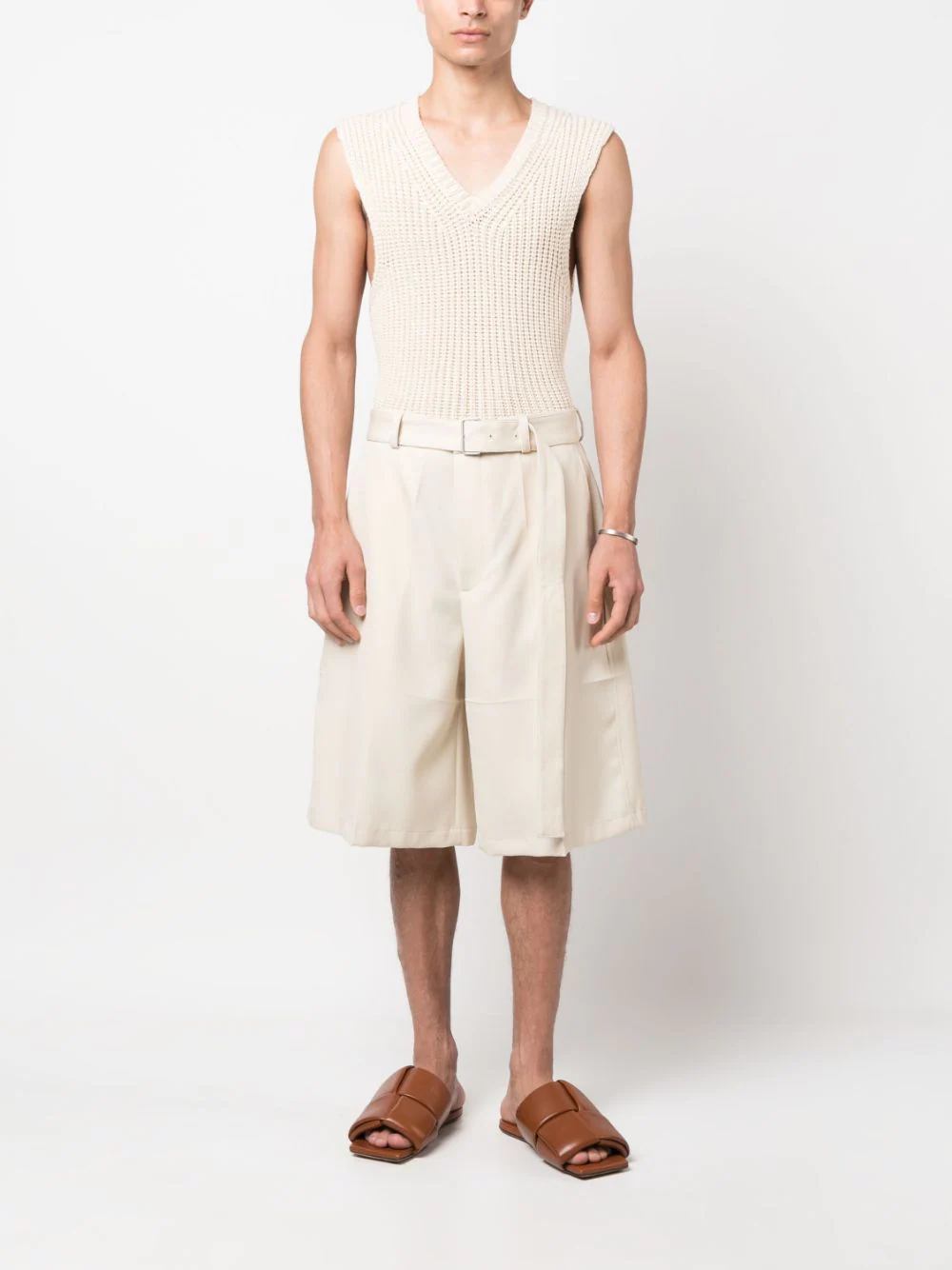 JIL SANDER Men Belted Shorts