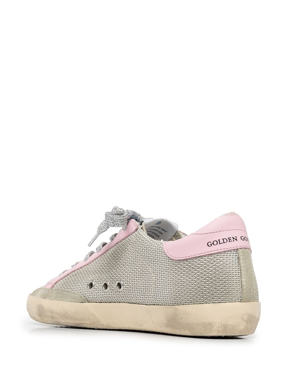 GOLDEN GOOSE WOMEN SUPER-STAR NET UPPER SUEDE STAR SNEAKERS