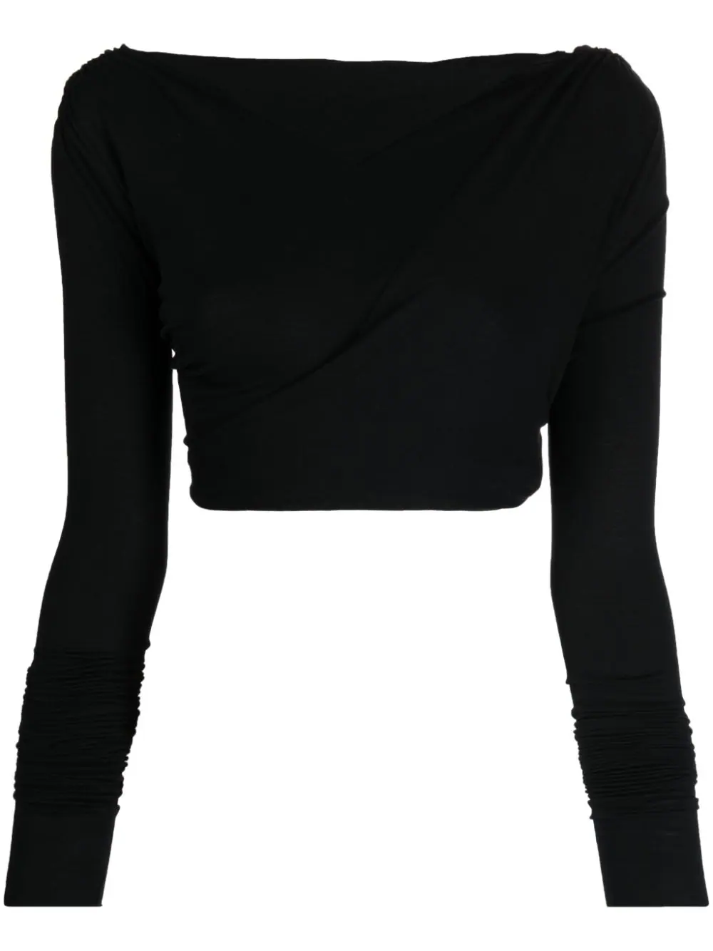 RICK OWENS LILIES Women Jade LS Crop Top