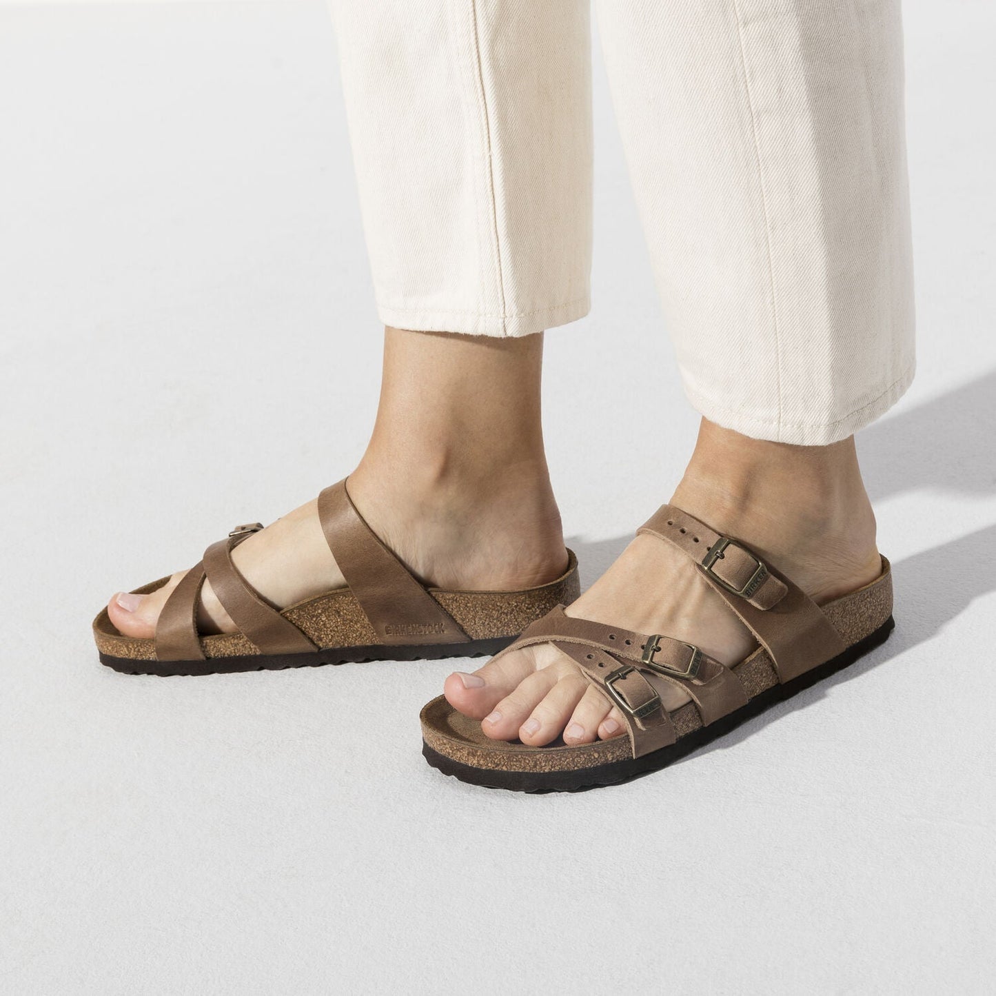 BIRKENSTOCK Franca Oiled Leather Sandals