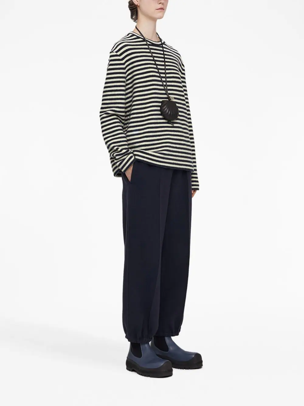 JIL SANDER Women Stripe Crewneck Jumper