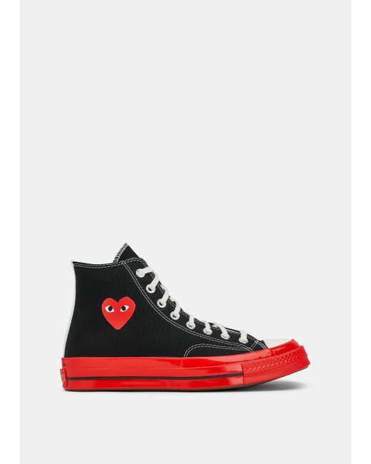 COMME DES GARCONS PLAY X CONVERSE Red Sole High Top