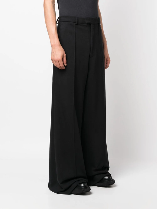 VETEMENTS Unisex Wide Leg Molton Tailored Pants