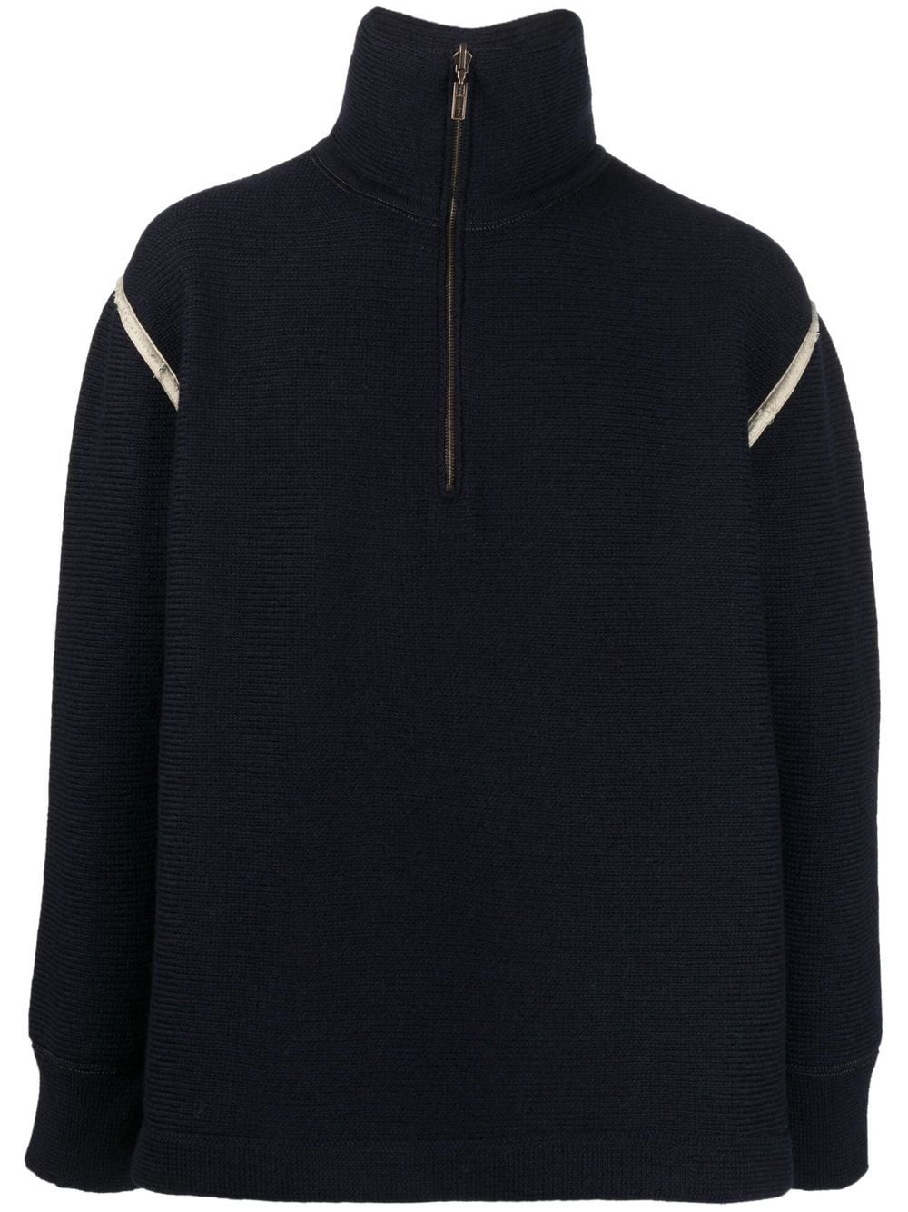 MAISON MARGIELA Men Half-Zip Wool Sweater