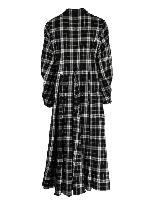 TAO COMME DES GARCONS Women Flannel Shirt Long Coat