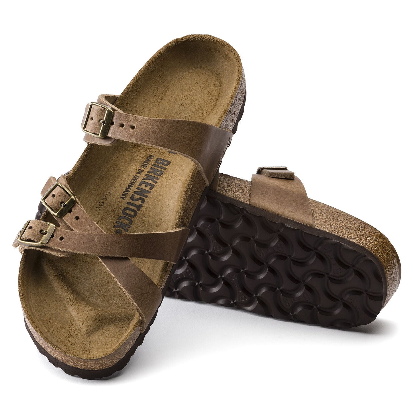 BIRKENSTOCK Franca Oiled Leather Sandals