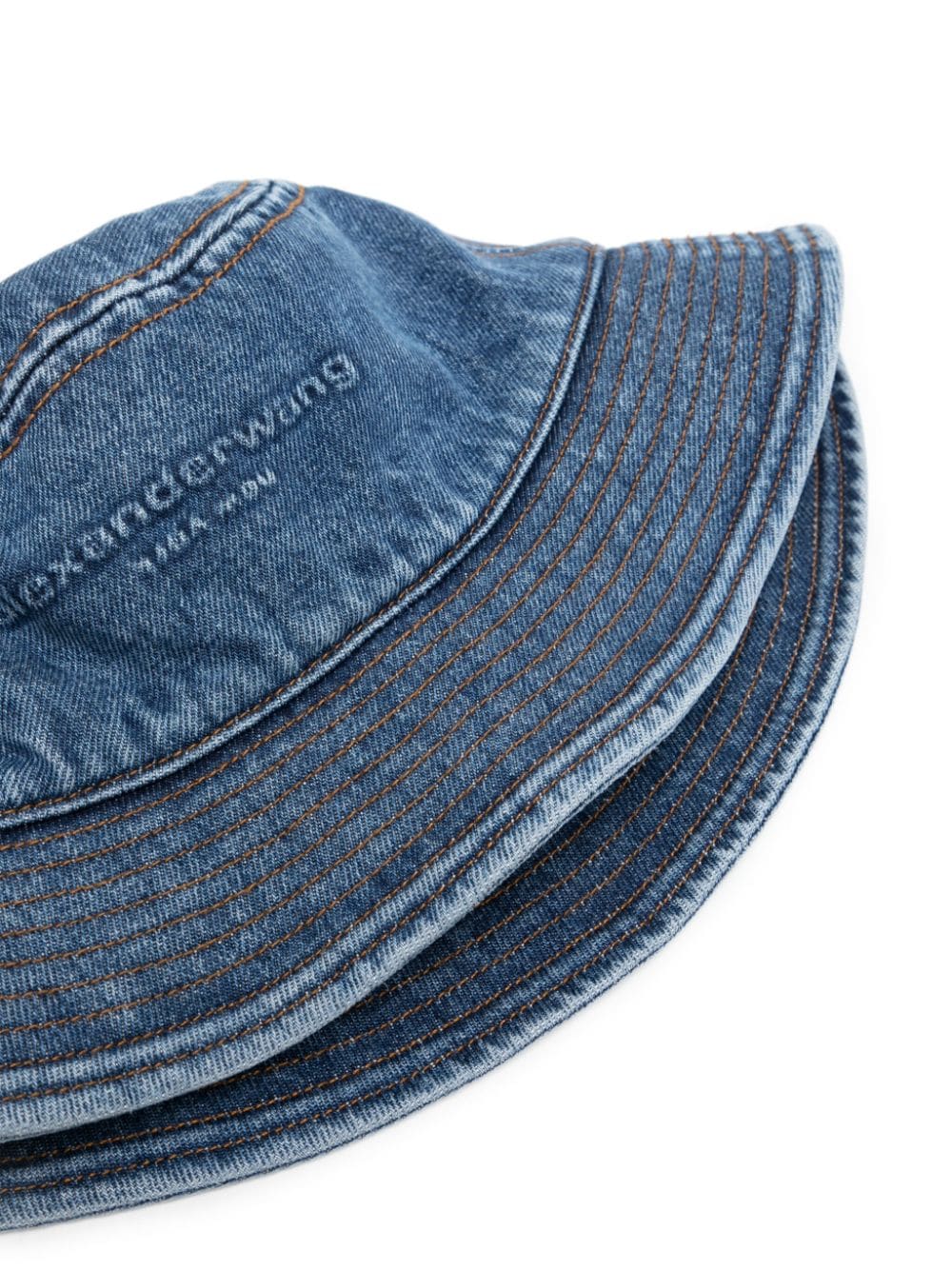 ALEXANDER WANG Embossed Denim Bucket Hat