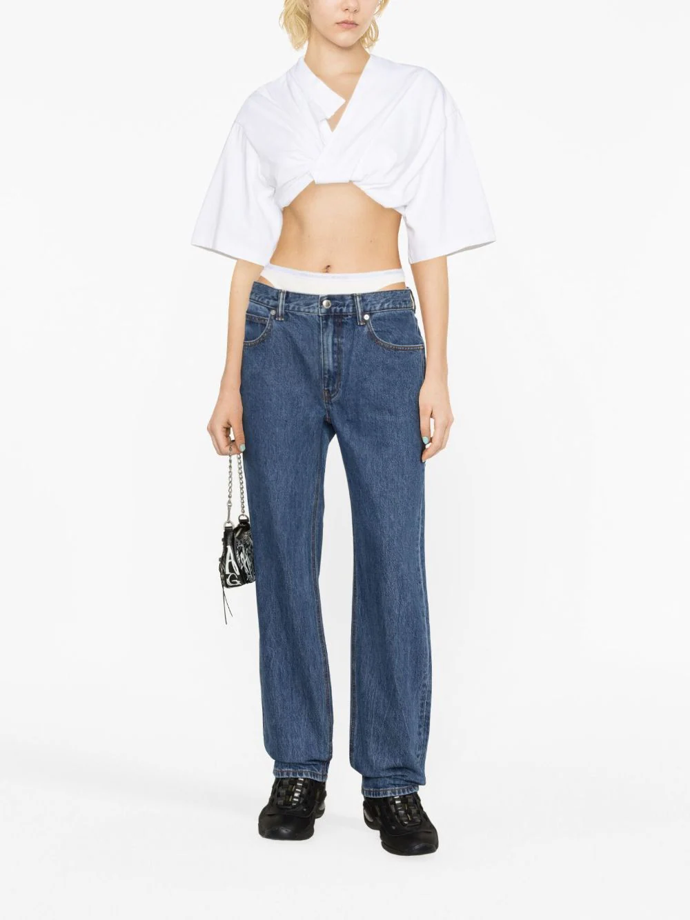 ALEXANDER WANG Women Loose Jean Skinny White Undie