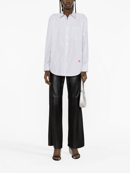 T BY ALEXANDER WANG Women Apple Patch Boyfriend Shirt