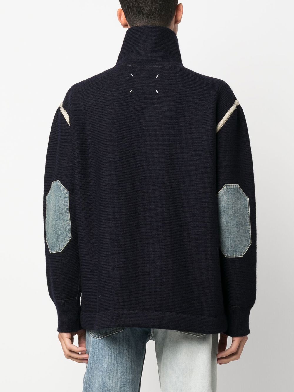 MAISON MARGIELA Men Half-Zip Wool Sweater