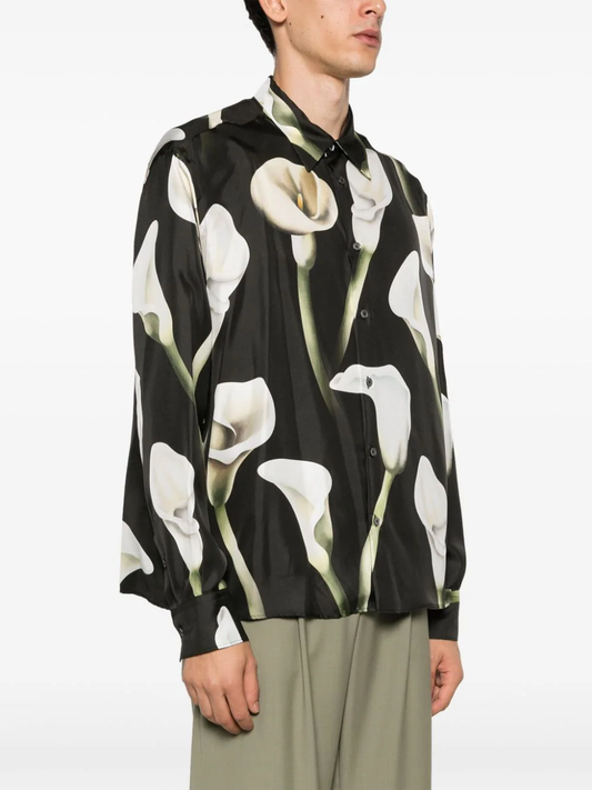 LANVIN Men Floral Printed Shirt