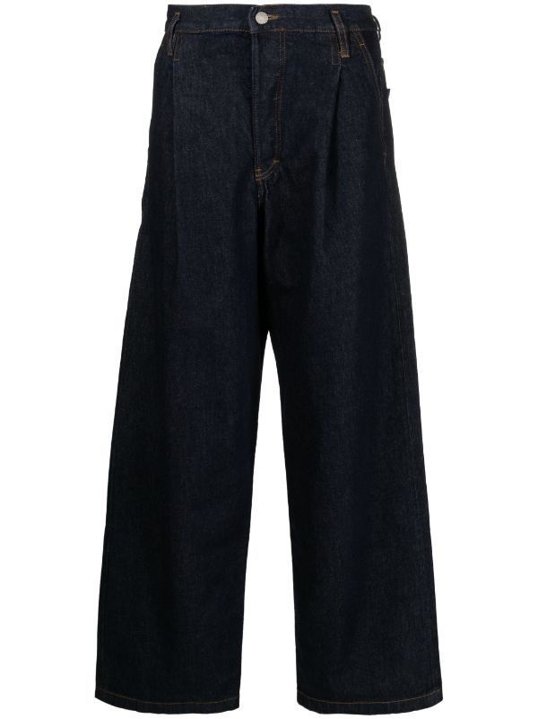 DRIES VAN NOTEN Men Pleated Raw Denim Jeans