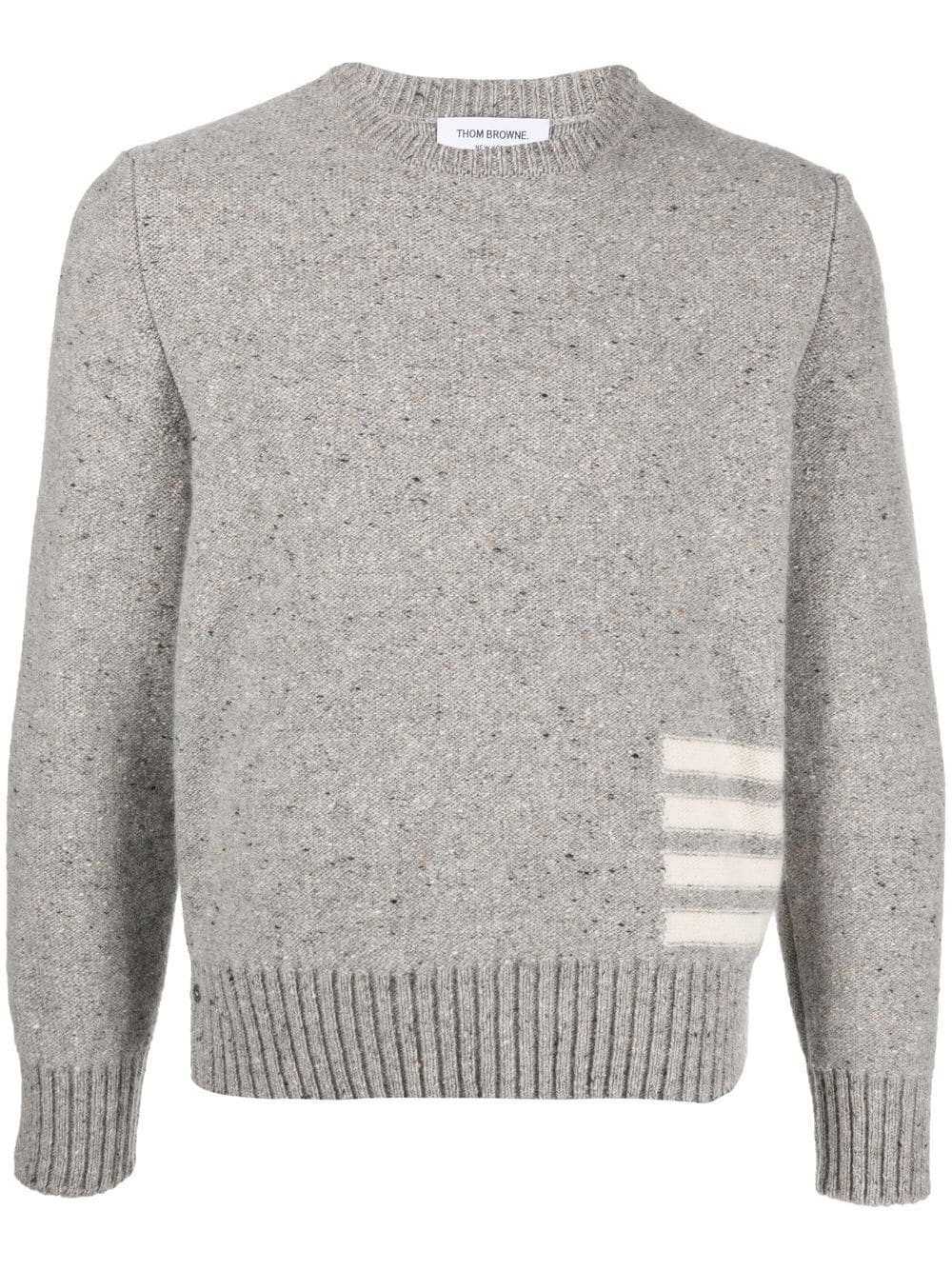 THOM BROWNE Men Jersey Stitch 4 Bar Crewneck Pullover