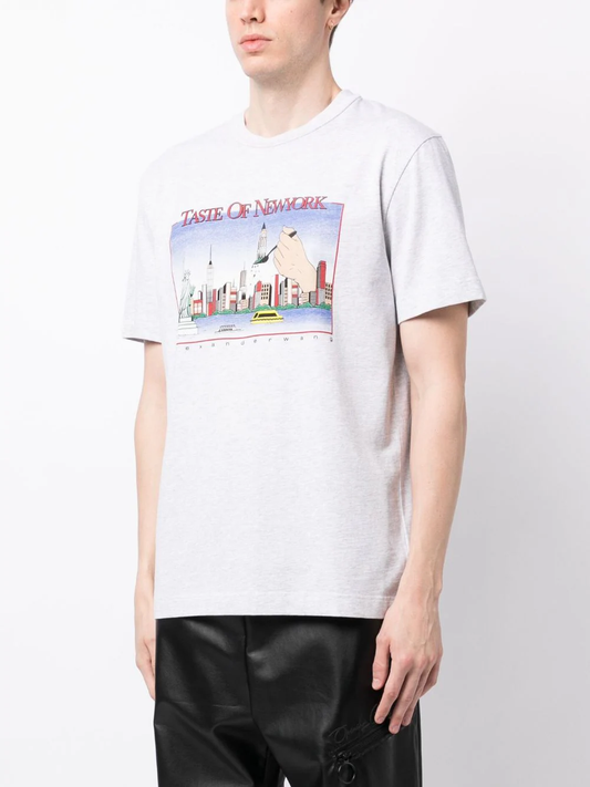 ALEXANDER WANG Women Classic Short Sleeve Skyline Graphic Tee