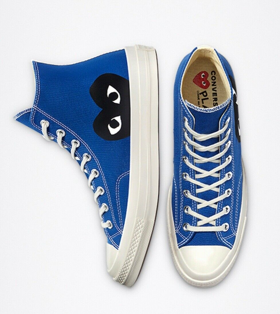 COMME DES GARCONS PLAY X CONVERSE CHUCK TAYLOR High Top Sneakers