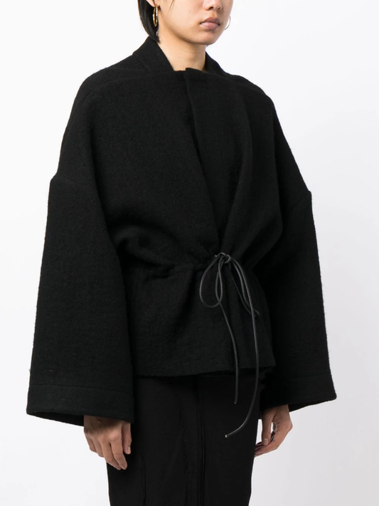 Rick Owens Women Drawstring Fastening Wool Jacket