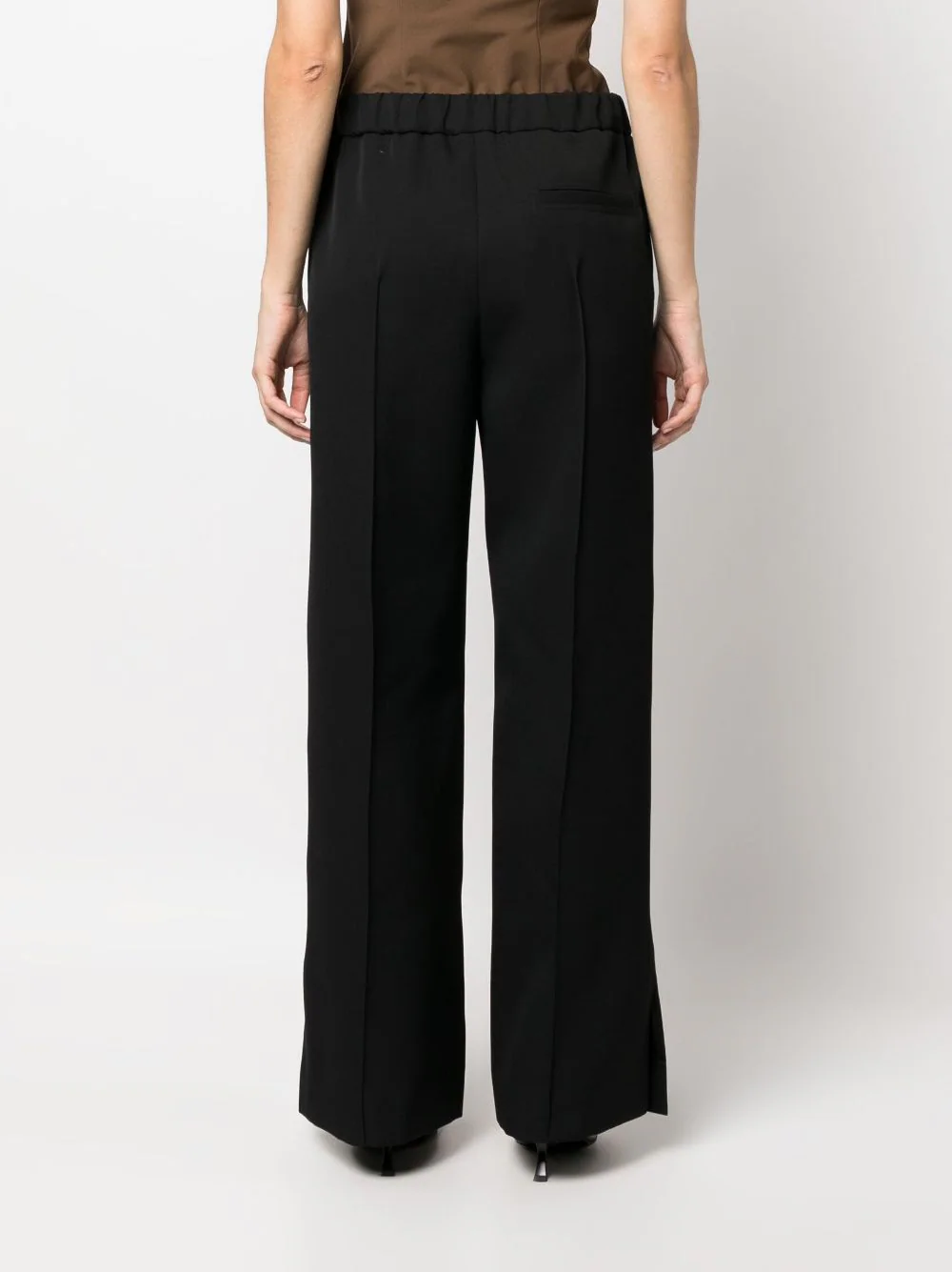 JIL SANDER WOMEN WIDE LEG WOOL TROUSER