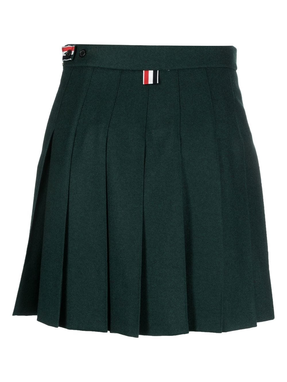 THOM BROWNE Women dropped back mini pleated skirt