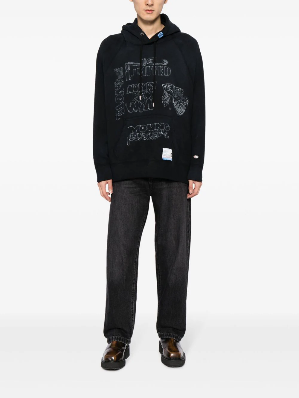 MAISON MIHARA YASUHIRO Men Pullover Combined Hoodie