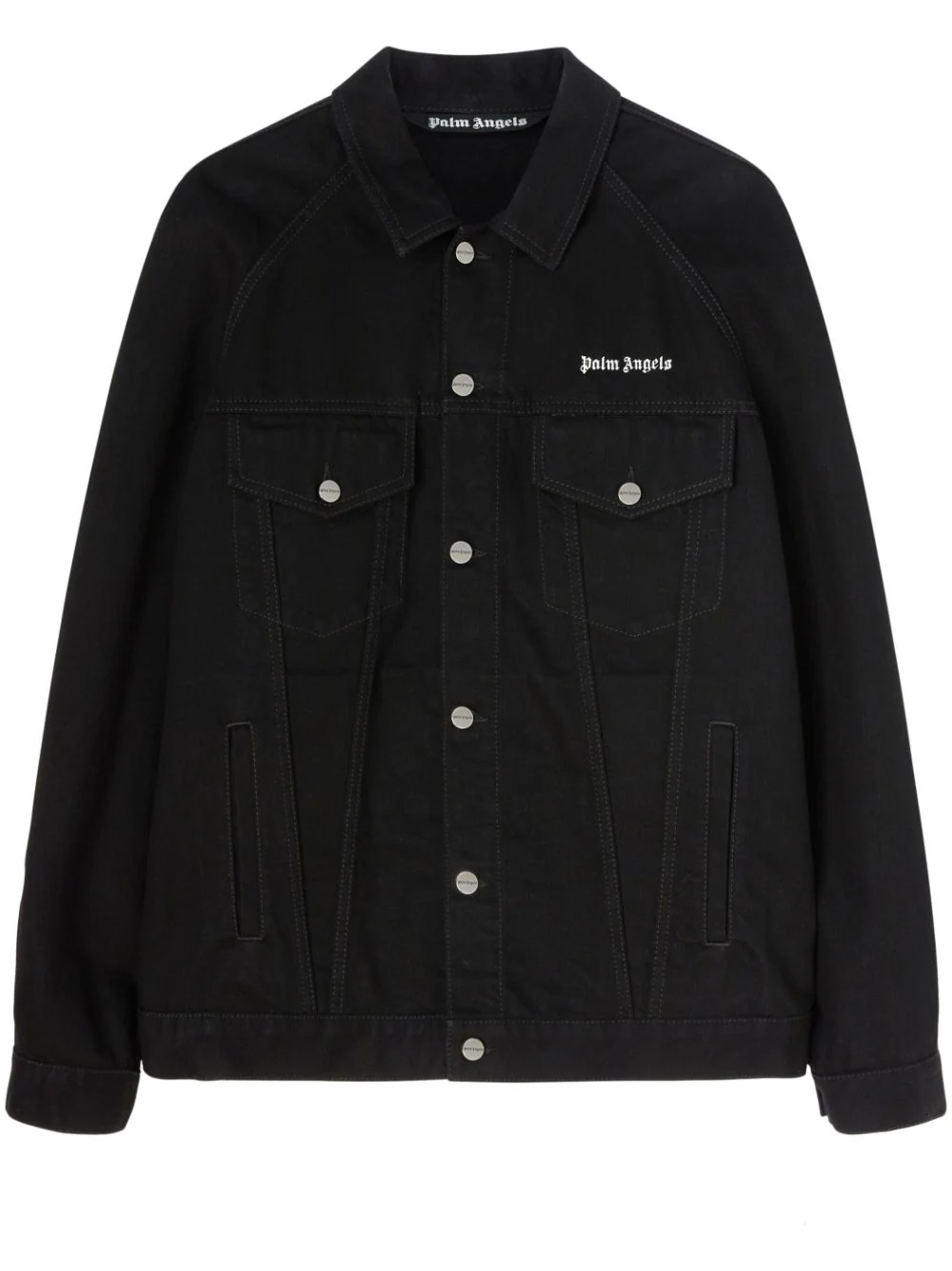 PALM ANGELS Men BW Logo Denim Jacket