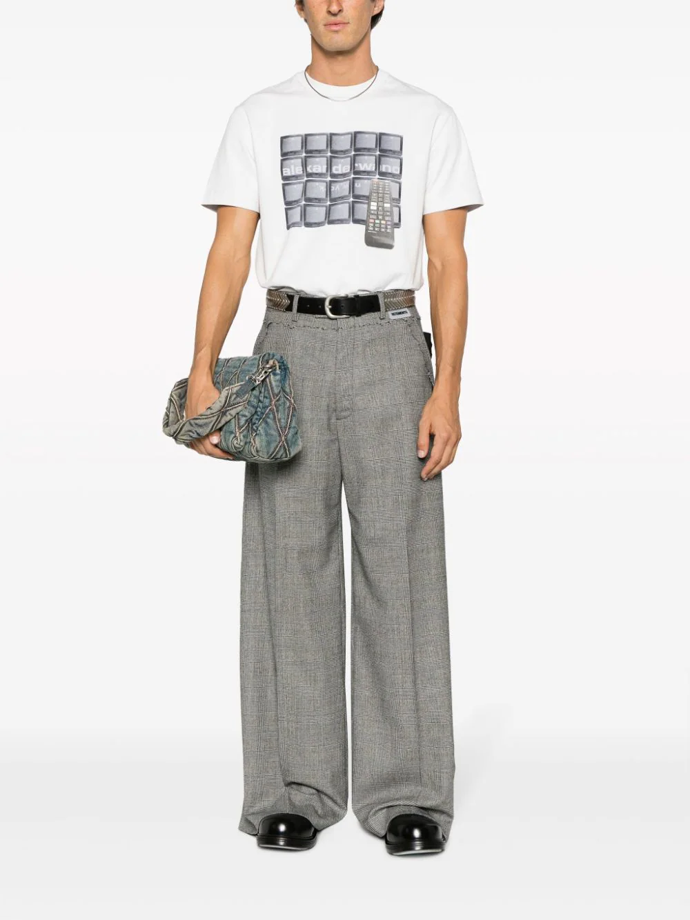 ALEXANDER WANG Women Short Sleeve Tee With Tune In Graphic