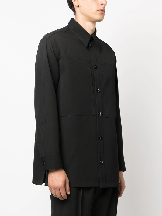 JIL SANDER Men Relaxed Wool Fit Shirt