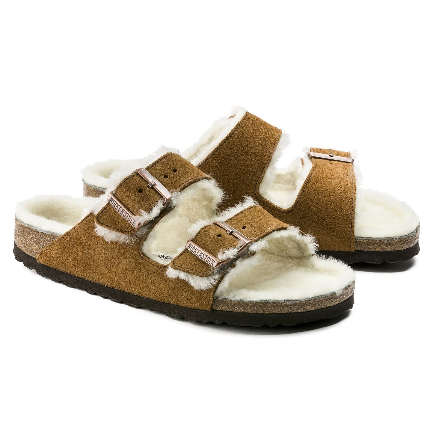 BIRKENSTOCK WOMEN ARIZONA SHEARLING SANDALS