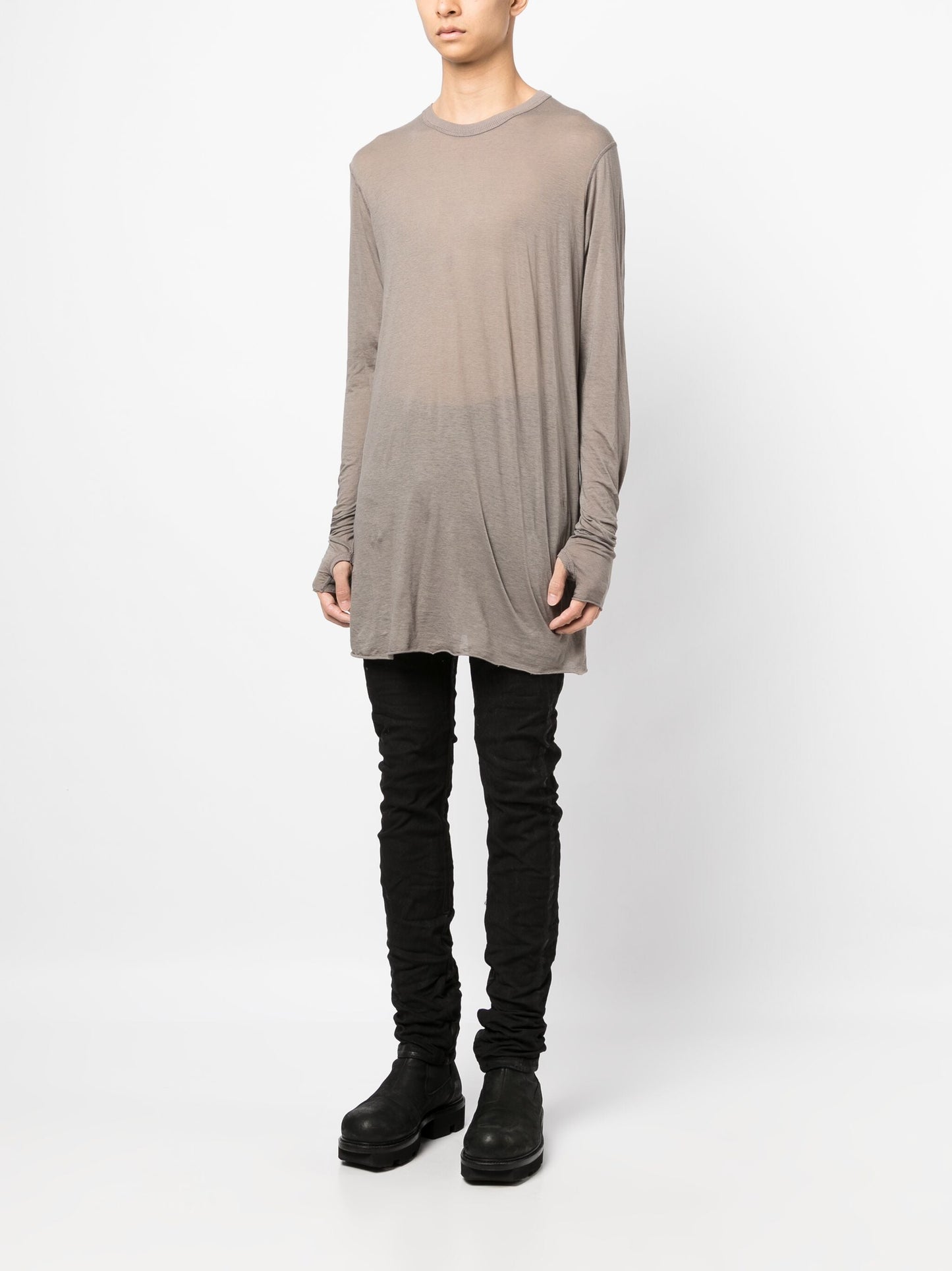 BORIS BIDJAN SABERI Men LS1. Cotton Cashmere Long Sleeve Shirt