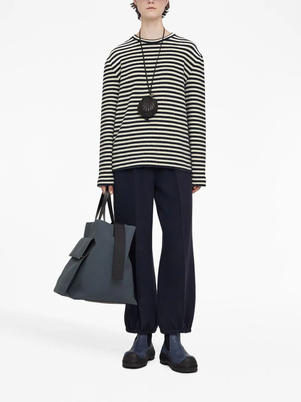 JIL SANDER Women Stripe Crewneck Jumper