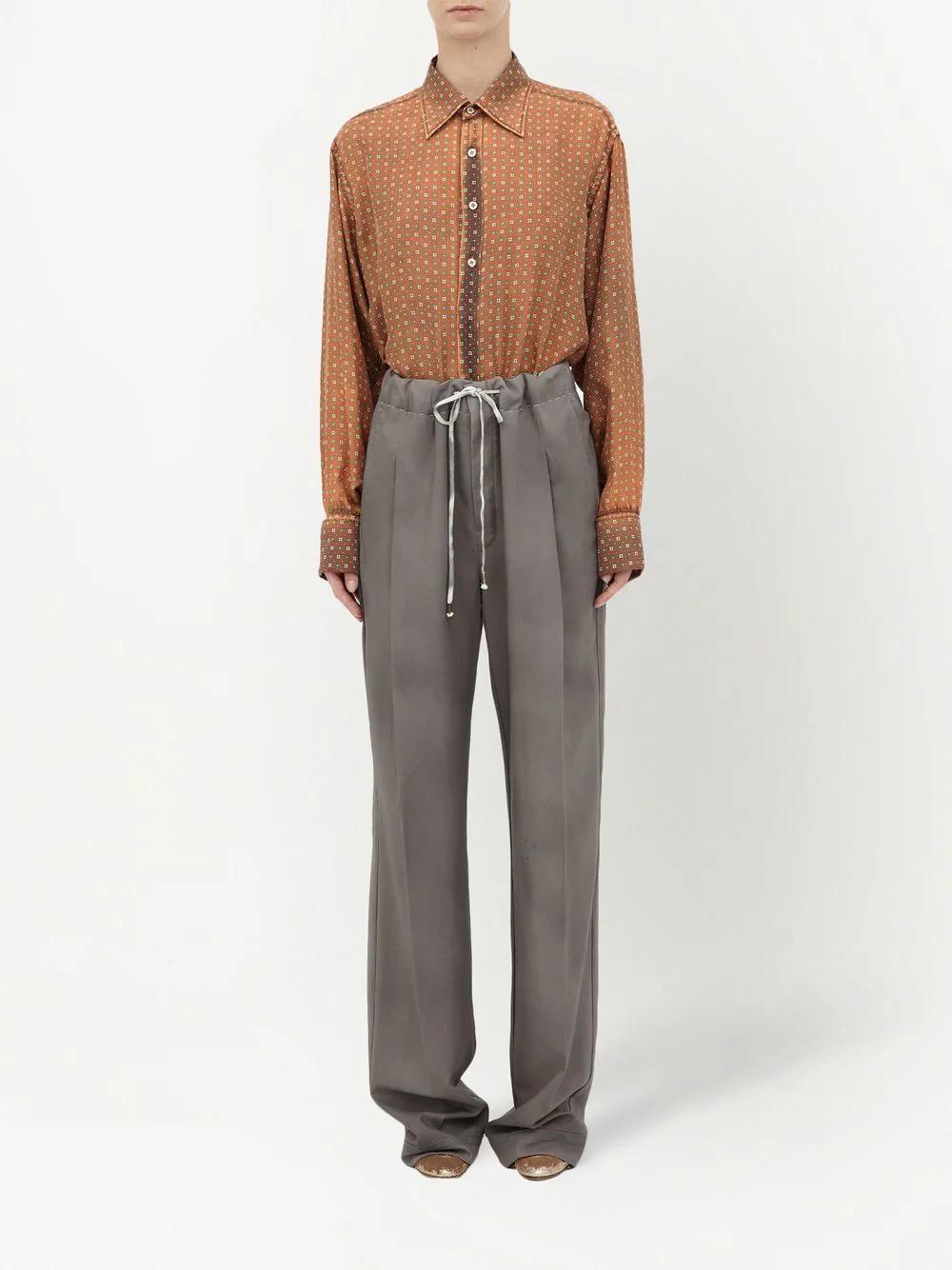 MAISON MARGIELA Women Drawstring Wool Pants