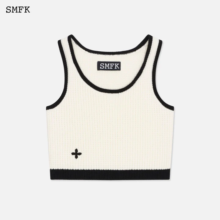 SMFK Women Compass Pixel Knitted Vest