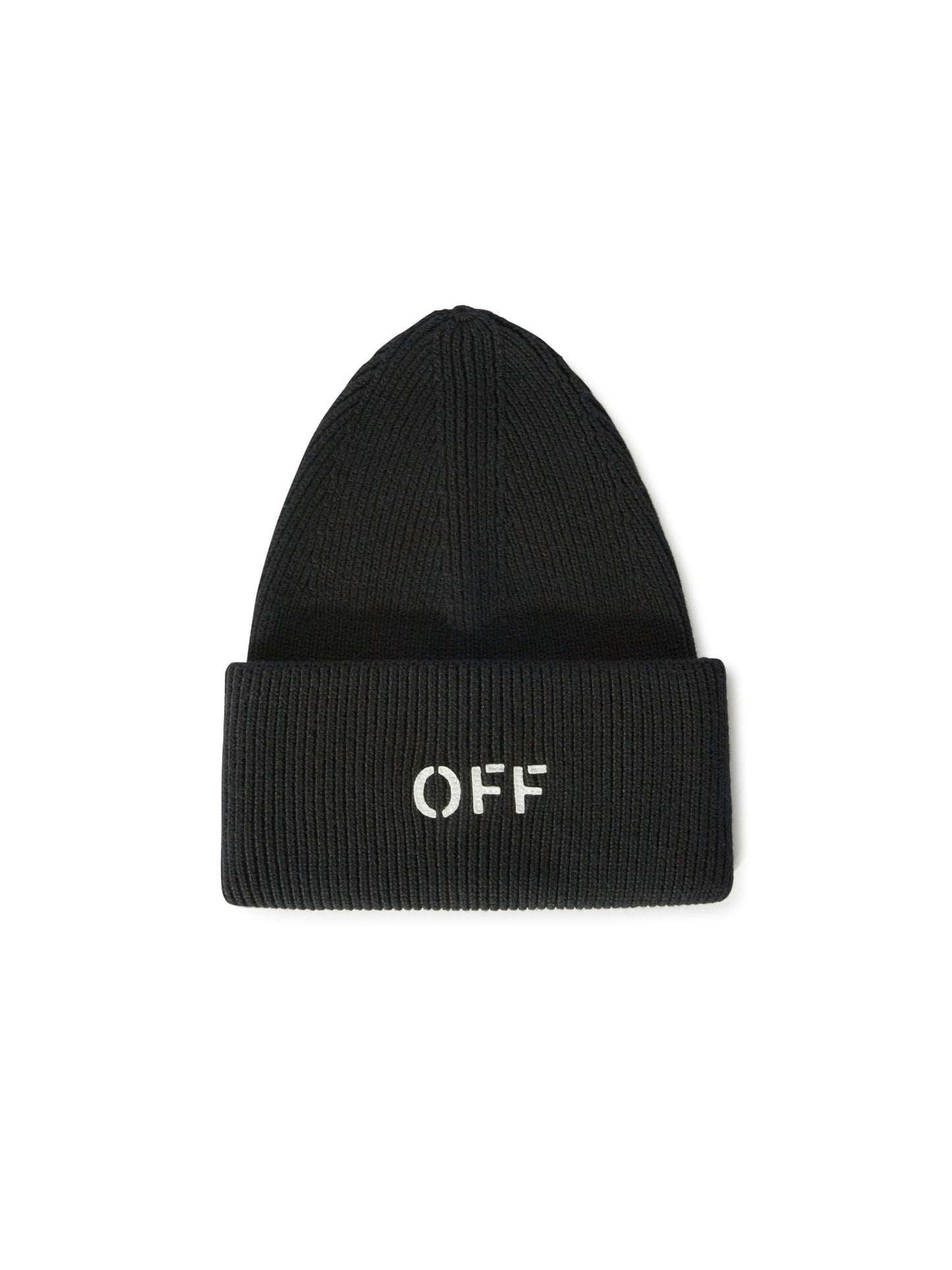 OFF-WHITE Men Off Stamp Loose Knit Beanie