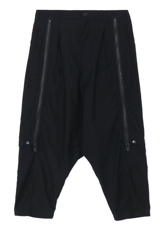 YOHJI YAMAMOTO POUR HOMME Men Zipper Detail Sarouel Pants