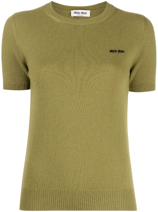 MIU MIU Women Cashmere Knit T-shirt