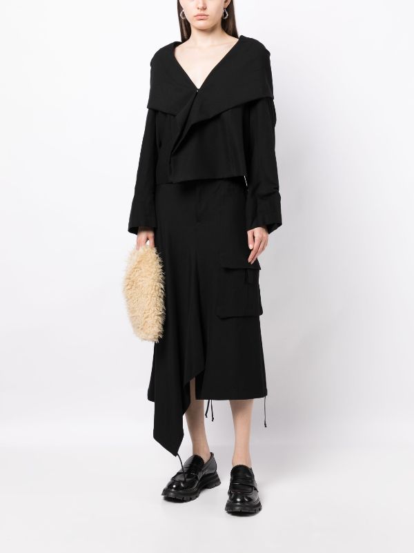 YOHJI YAMAMOTO Regulation Women R-String Hem Skirt