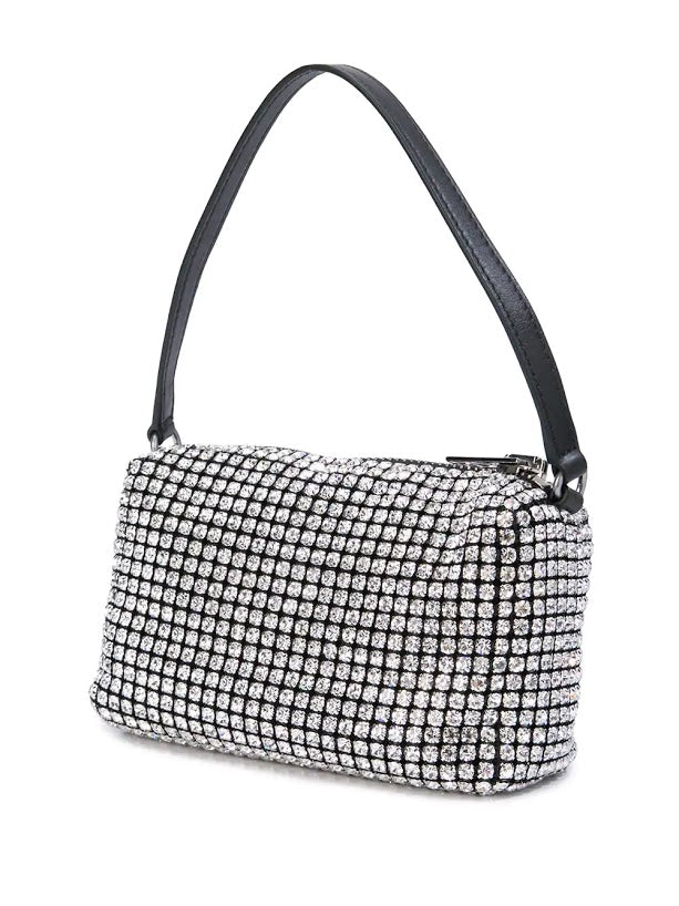 ALEXANDER WANG Chain Mesh Rhinestone Pouch