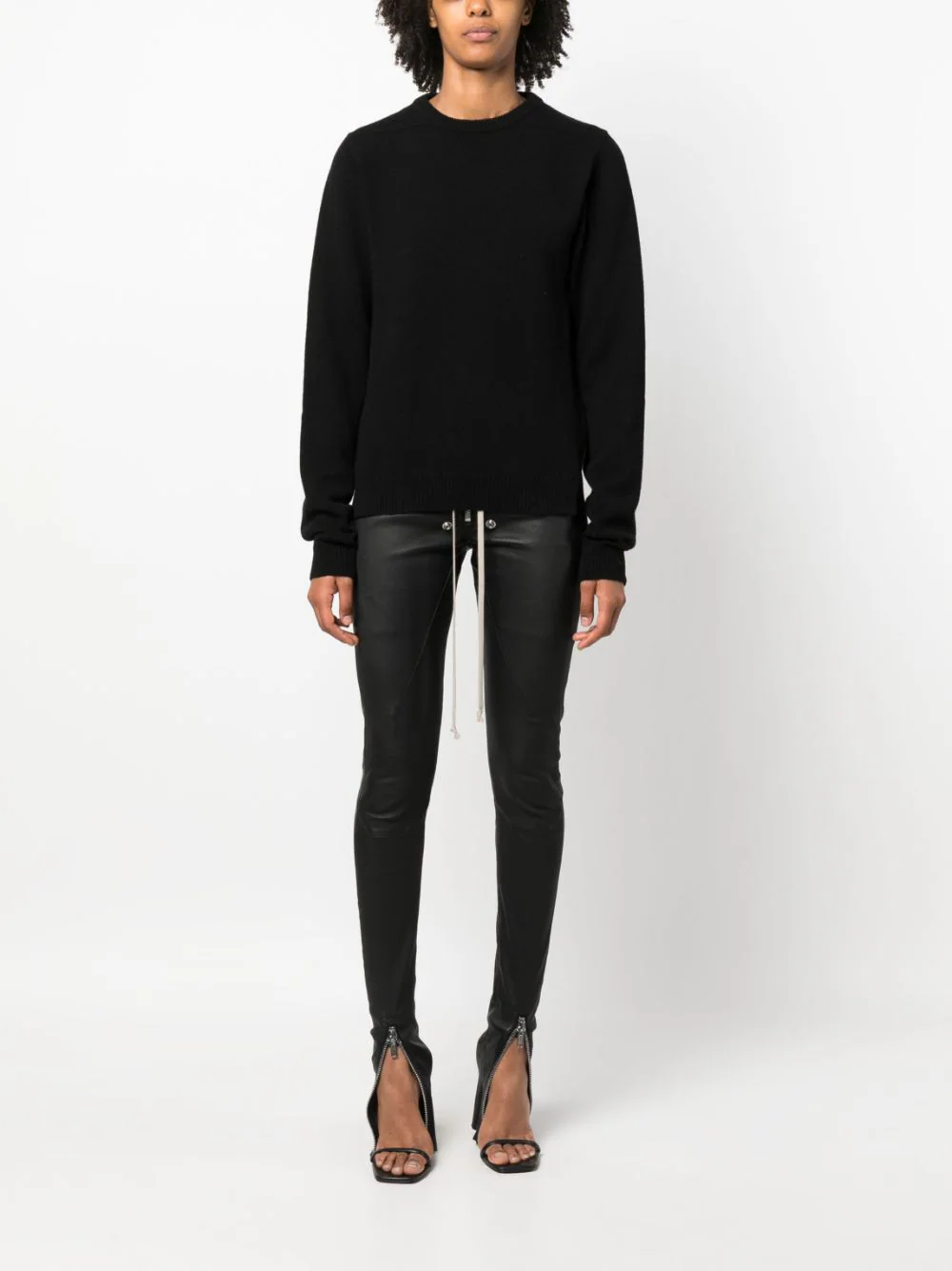 RICK OWENS Women Recycled Cashmere Round Neck Sweater