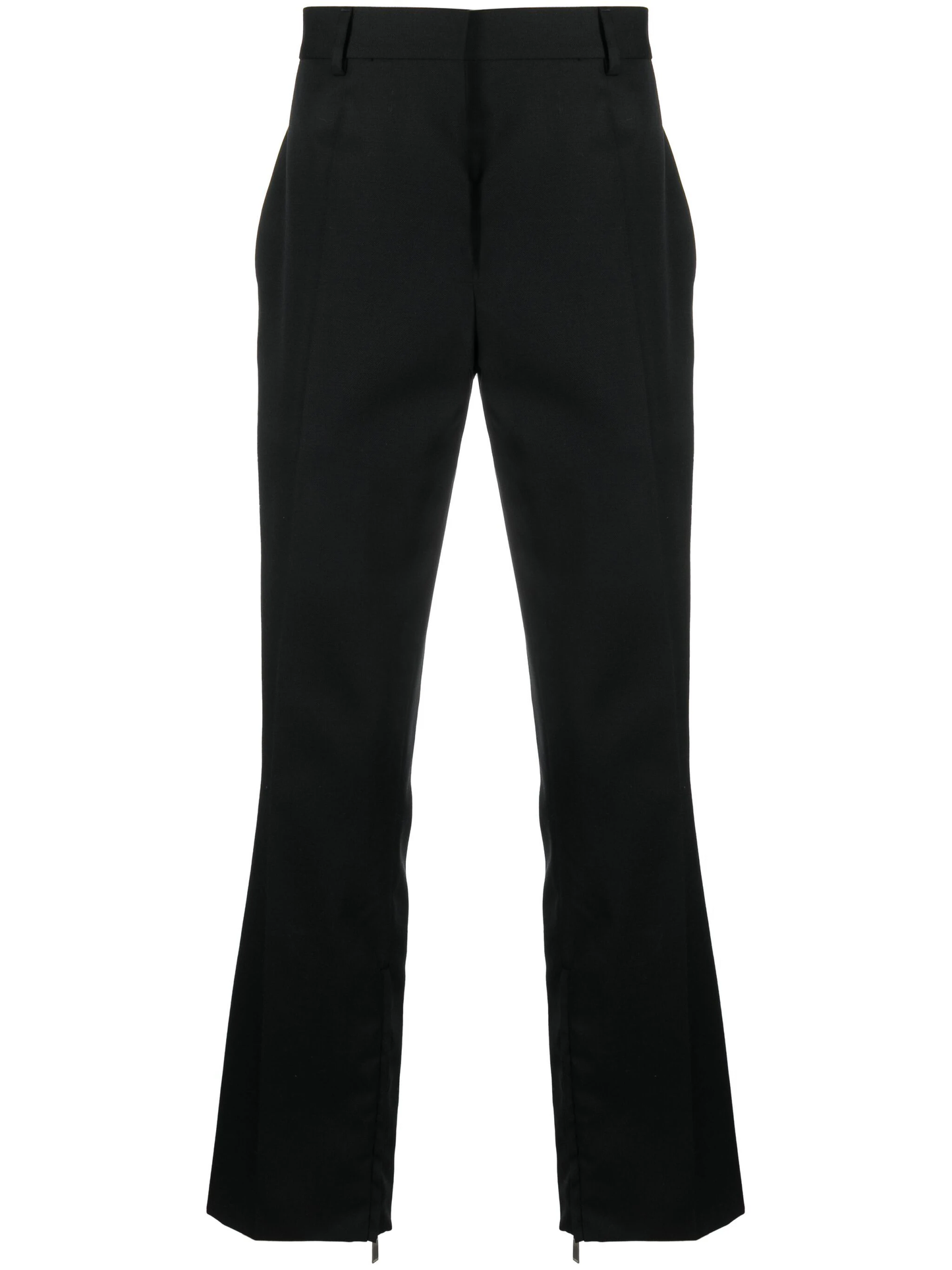 OFF-WHITE Men OW Embroidery Wool Slim Zip Pants