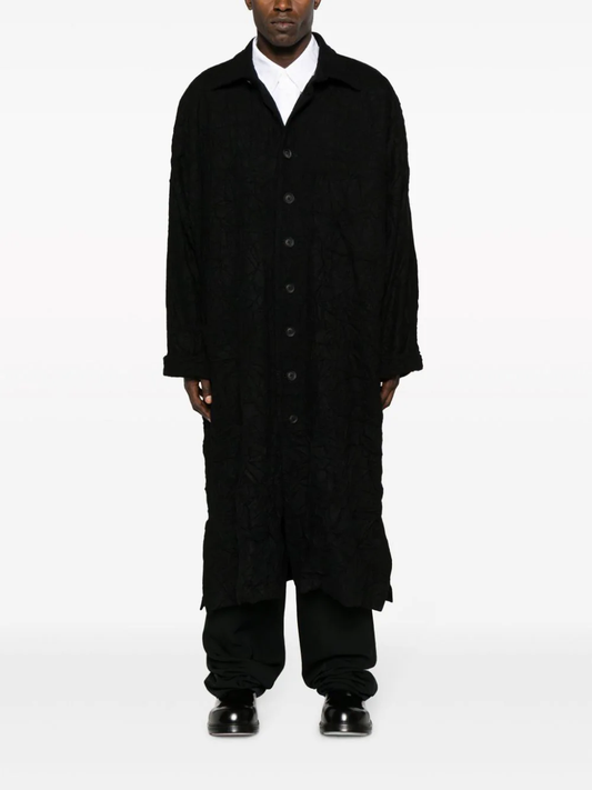 YOHJI YAMAMOTO POUR HOMME Men Wrinkled Coat