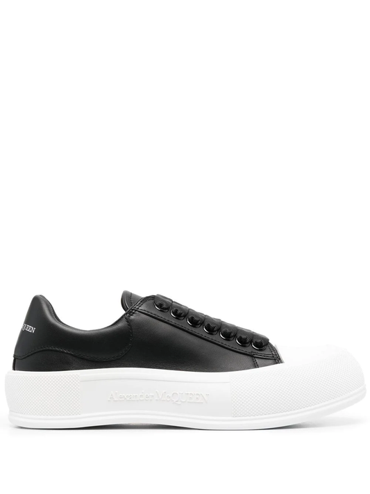 ALEXANDER MCQUEEN WOMEN Deck Plimsoll Lace-Up Trainers