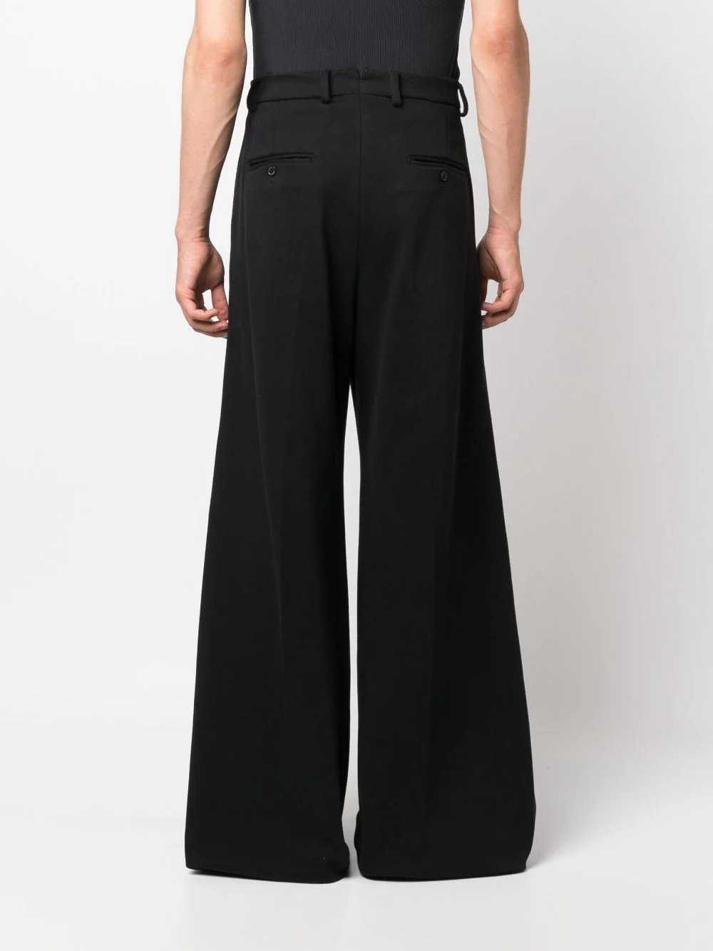 VETEMENTS Unisex Wide Leg Molton Tailored Pants