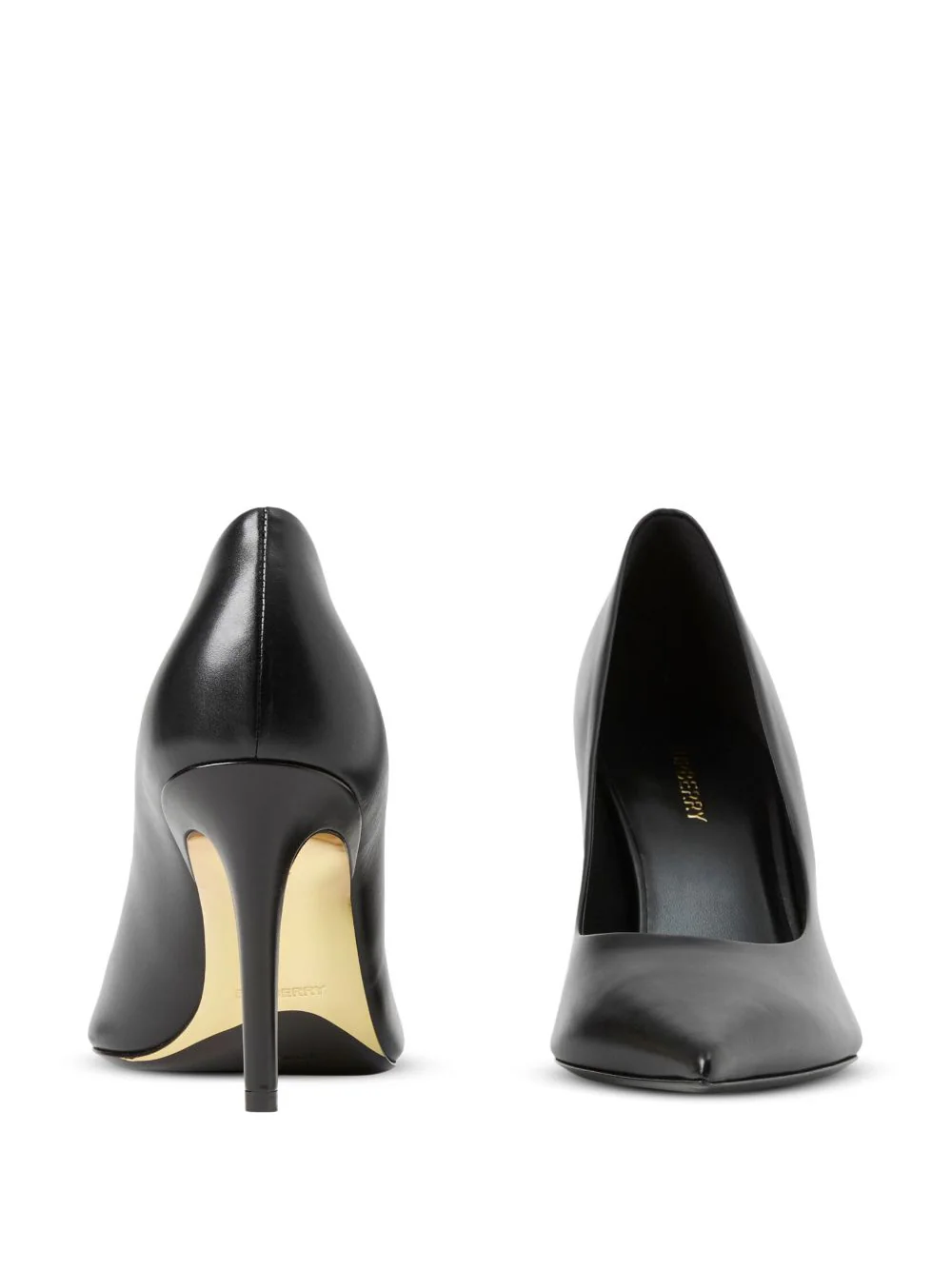 BURBERRY Women Leather Point-Toe Pumps