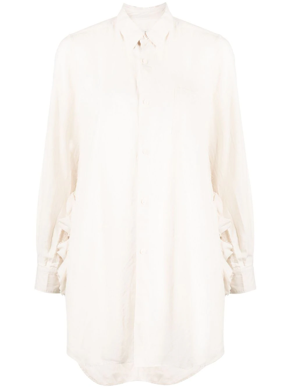 COMME DES GARCONS COMME DES GARCONS Women Rushed Flower Side Panel Shirt