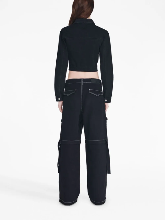 DION LEE Unisex Denim Parachute Pants