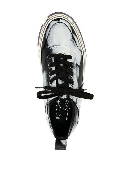 YOHJI YAMAMOTO X XVESSEL WOMEN PAINTED LOWCUT SNEAKERS