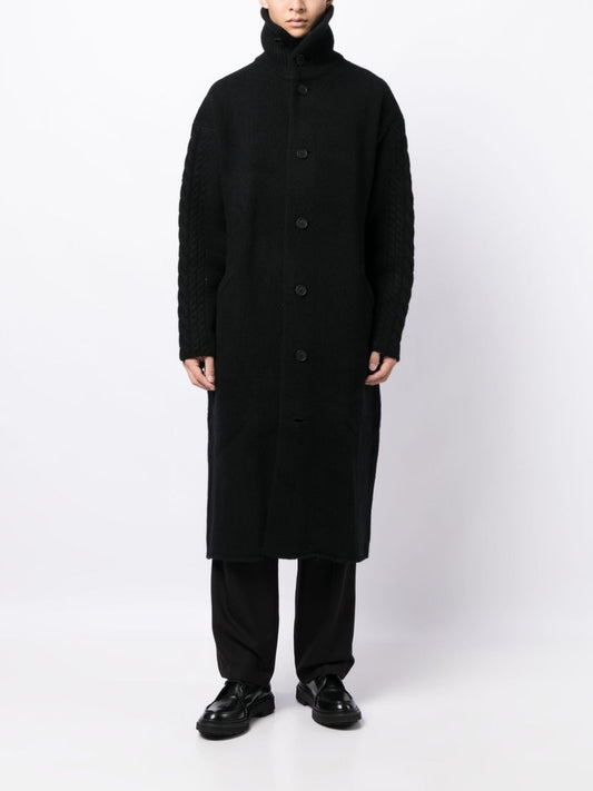 YOHJI YAMAMOTO POUR HOMME Men Fulled Turtle Coat